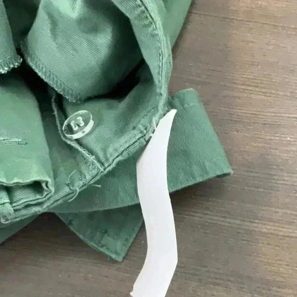 A New Day Womens High-Rise Tapered Ankle Tie-Front Pants Olive Green Size 6 - Picture 14 of 15